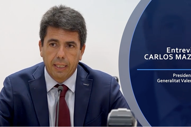 El president de la Generalitat, Carlos Mazón, en Comarcal TV