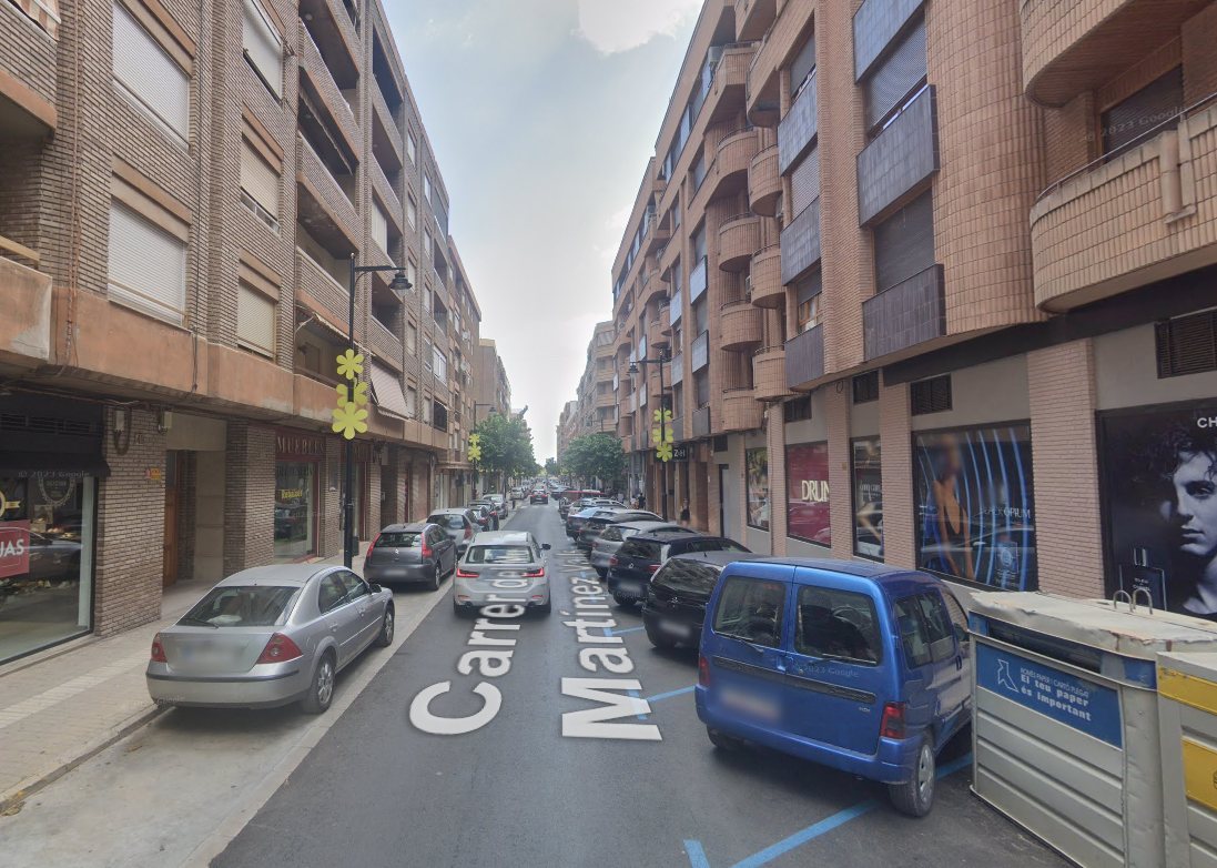 Calle Martínez Valls. Foto: GoogleMaps