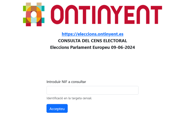 Ontinyent habilita una web para consultar el censo electoral 