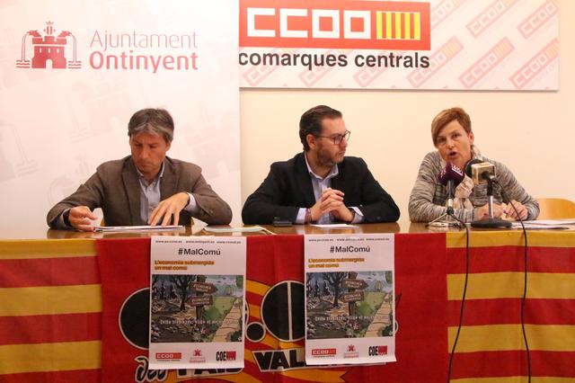 Ajuntament d’Ontinyent, COEVAL i CCOO s’uneixen contra el “mal comú” de l’economia submergida