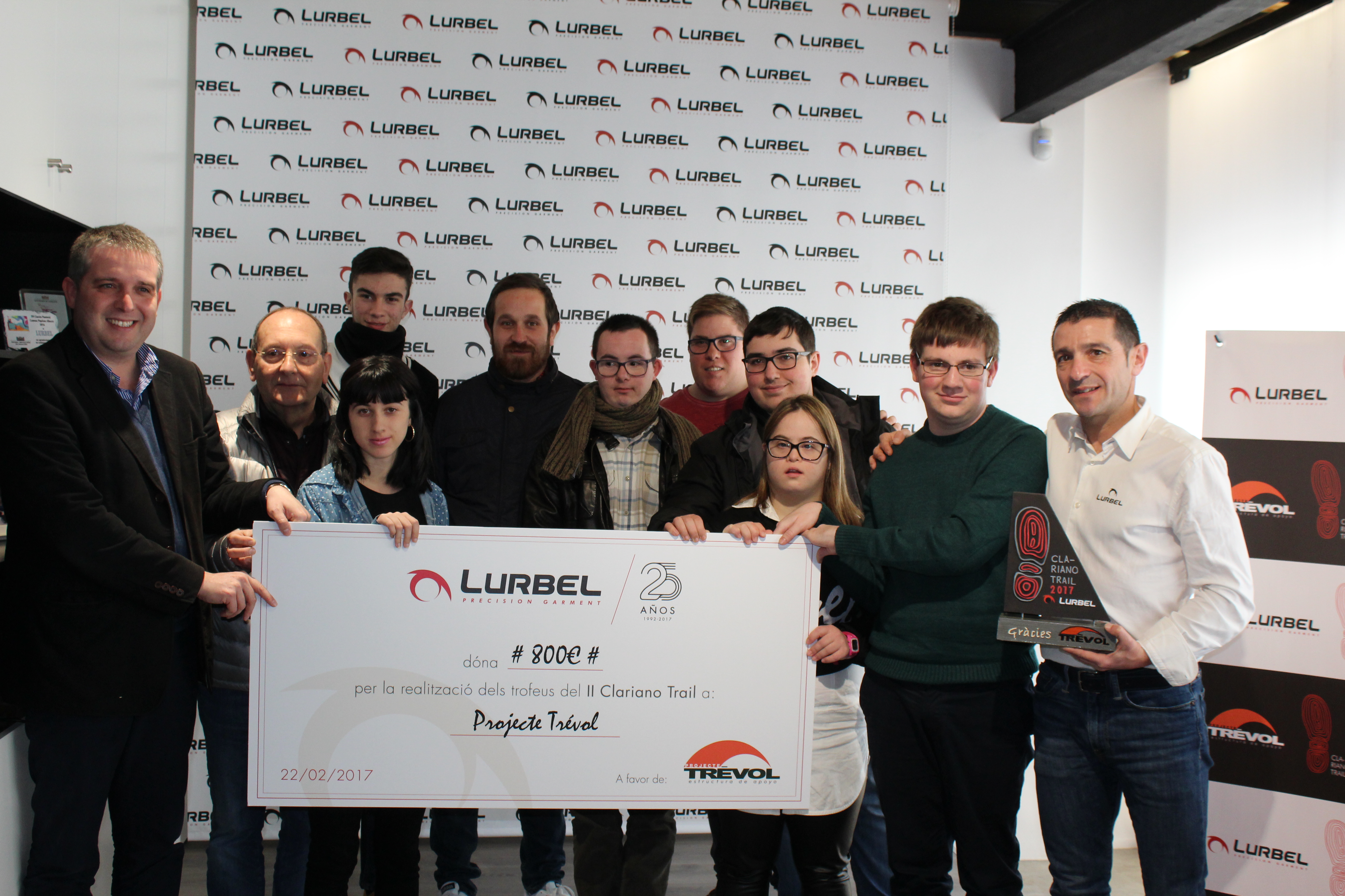 Lurbel dona al Projecte Trèvol 800€