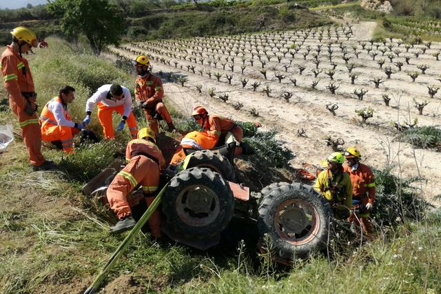 Fallece un hombre de 42 años en Bèlgida tras volcar su tractor 
