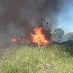 El fuego calcina los exteriores de una fábrica en Ontinyent