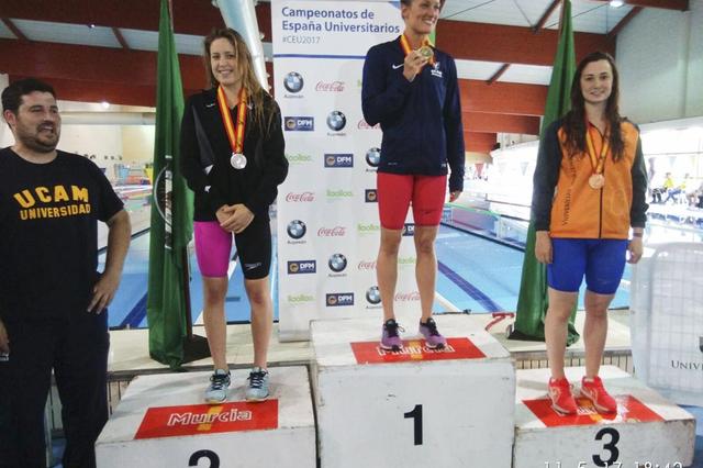 Carla Vidal, dues medalles en el Campionat d'Espanya Universitari 