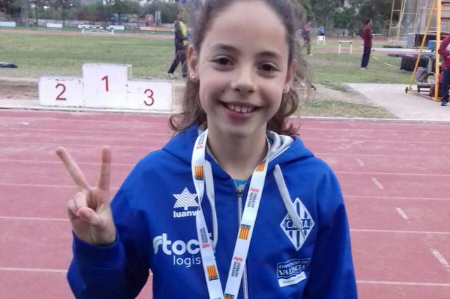 Atletisme: Clara Agustín, segona al Provincial aleví