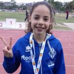 Atletismo: Clara Agustín, segunda en el Provincial alevín