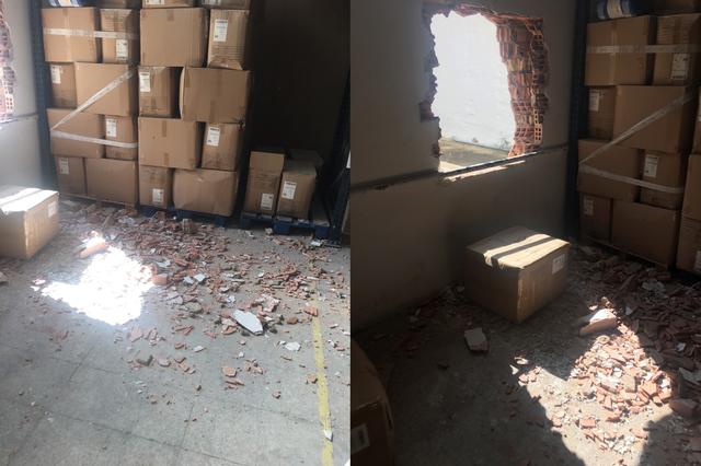 Roban en una empresa de Ontinyent por el método del butrón