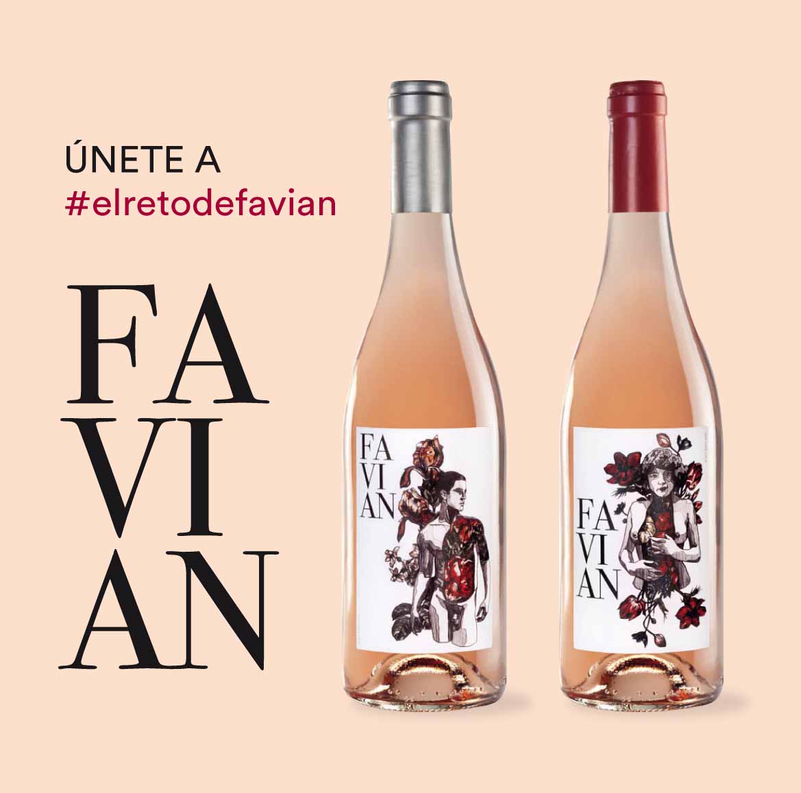 Botellas del vino Favian
