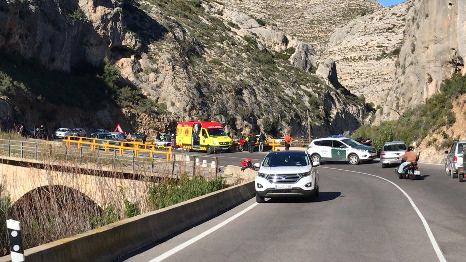 Accidente en el Barranco de Bocairent.