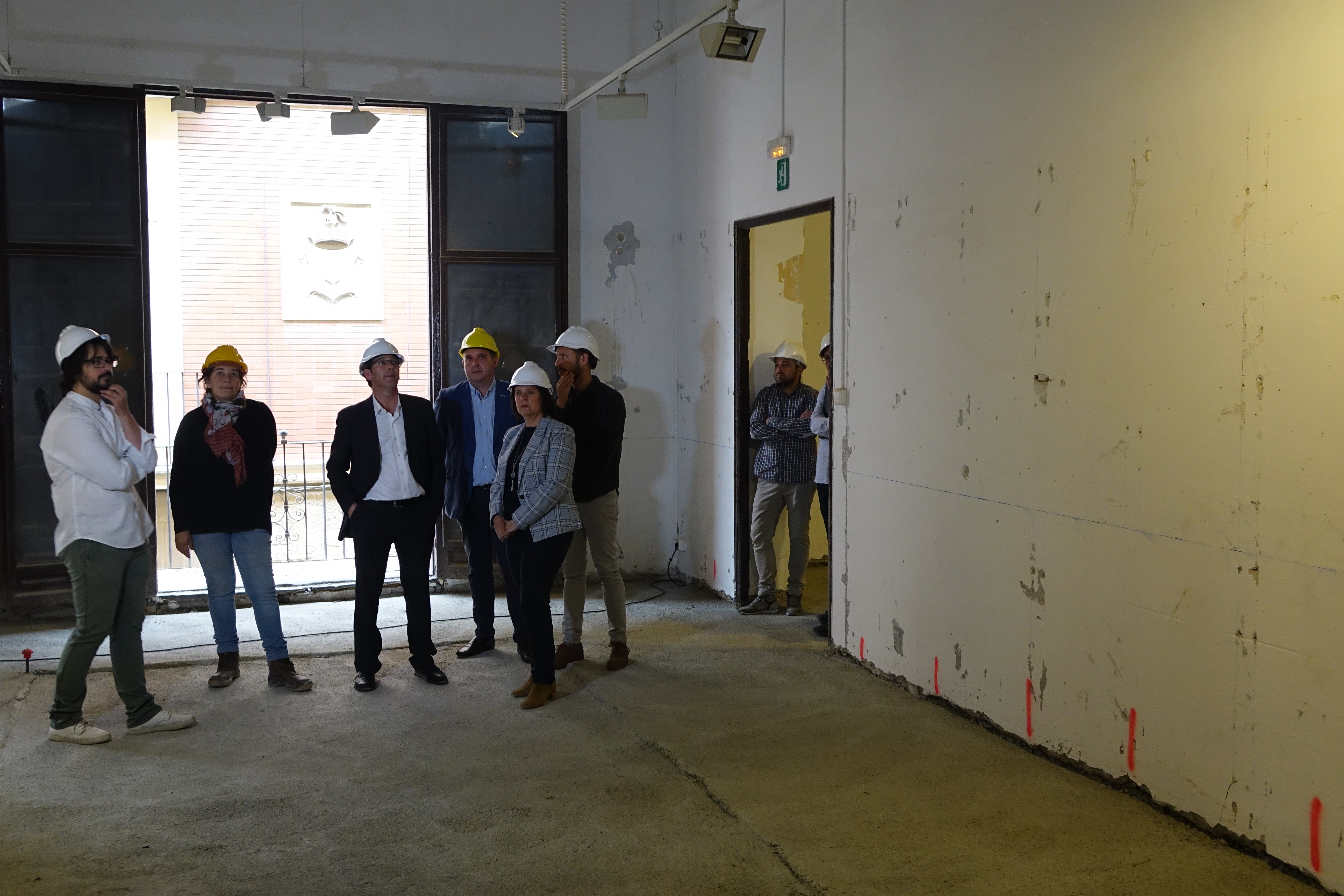 Visita a las obras de la Casa de Cultura, Ontinyent