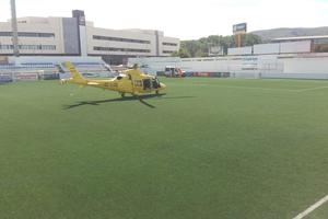 El helicóptero en El Clariano