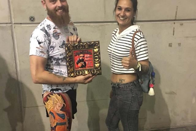 La tatuadora Eva Ferrero, 2n premi en la Convenció Internacional de València