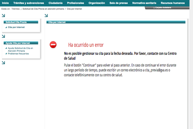 Los Centros de salud de Ontinyent no dan cita previa 