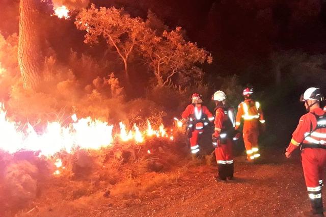 El incendio de Llutxent quema casi 1.000 hectáreas