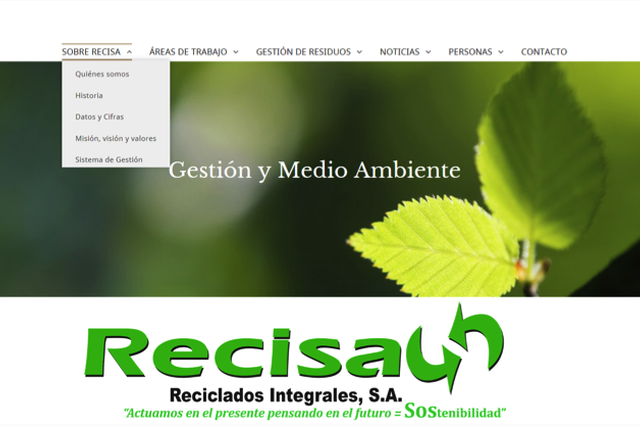 RECISA presenta una nueva página web más moderna y actual