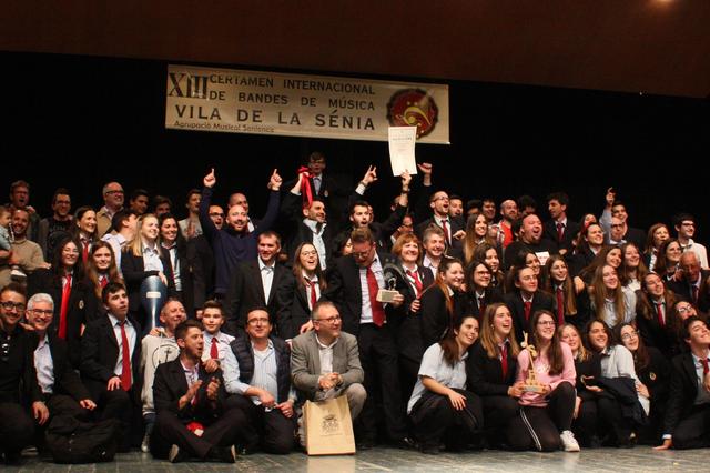 La banda SM Santa Cecilia de l’Olleria, primer premio del Certamen “Vila de la Sénia”