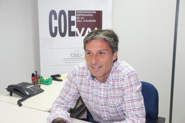 Javier Cabedo, presidente de la comisión comarcal de la Confederación Empresarial (CEV)