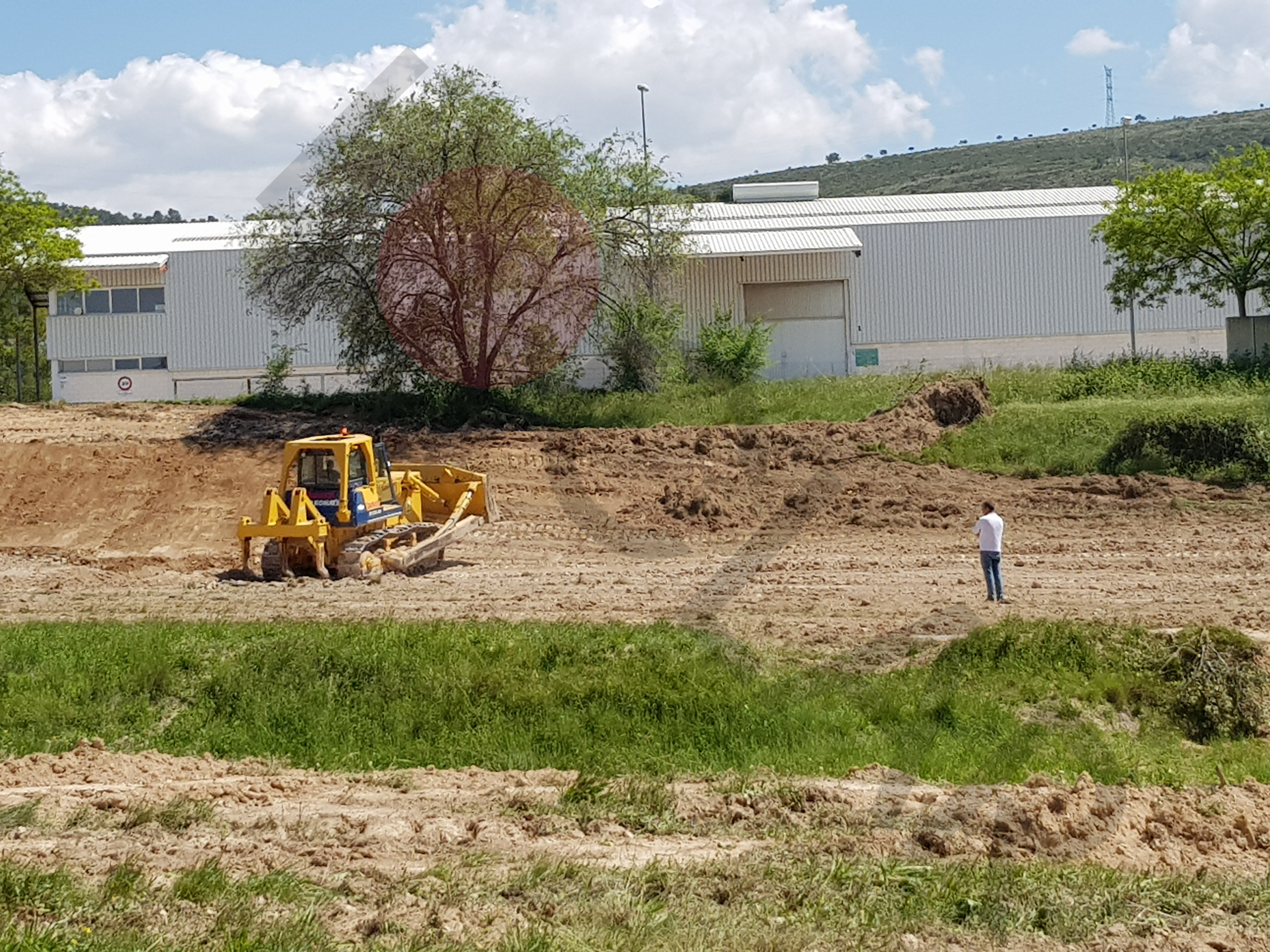 Obras previas en los terrenos del hospital de Ontinyent