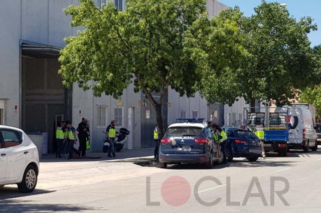 Operación antidroga en una nave del polígono El Pla de Ontinyent
