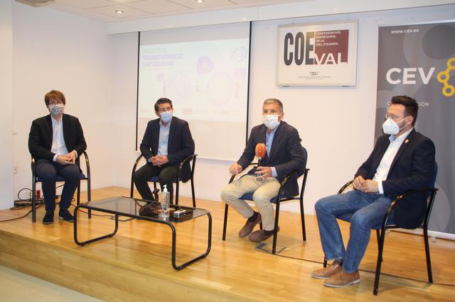 Ontinyent, L'Olleria, Bocairent y COEVAL se unen para mejorar la competitividad de las empresas locales 