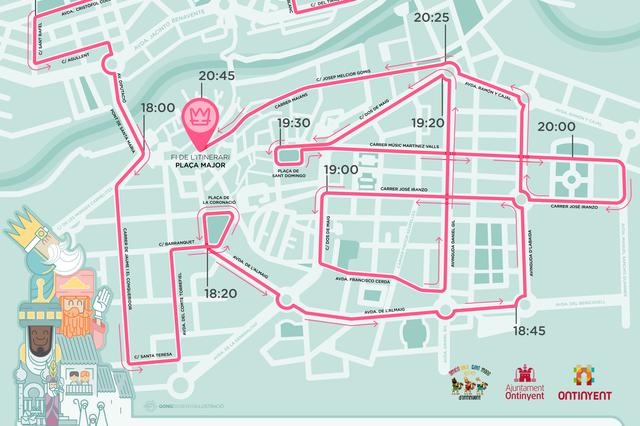 Presentan el nuevo recorrido de la Cabalgata de Ontinyent 2021