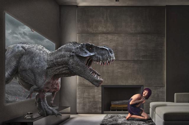 Alicia y el dinosaurio