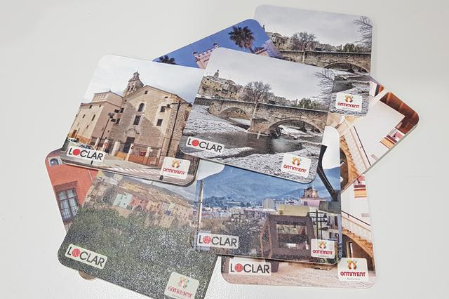 LOCLAR entrega gratis una colección de posavasos de Ontinyent 