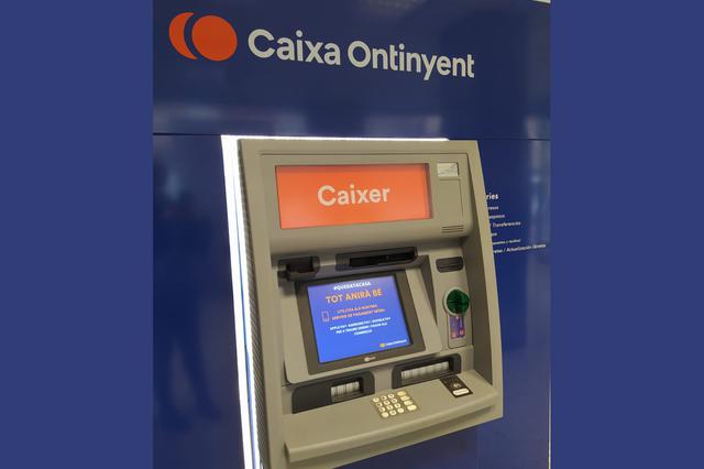 Caixa Ontinyent no cobrará comisión por retirada de efectivo en sus cajeros 