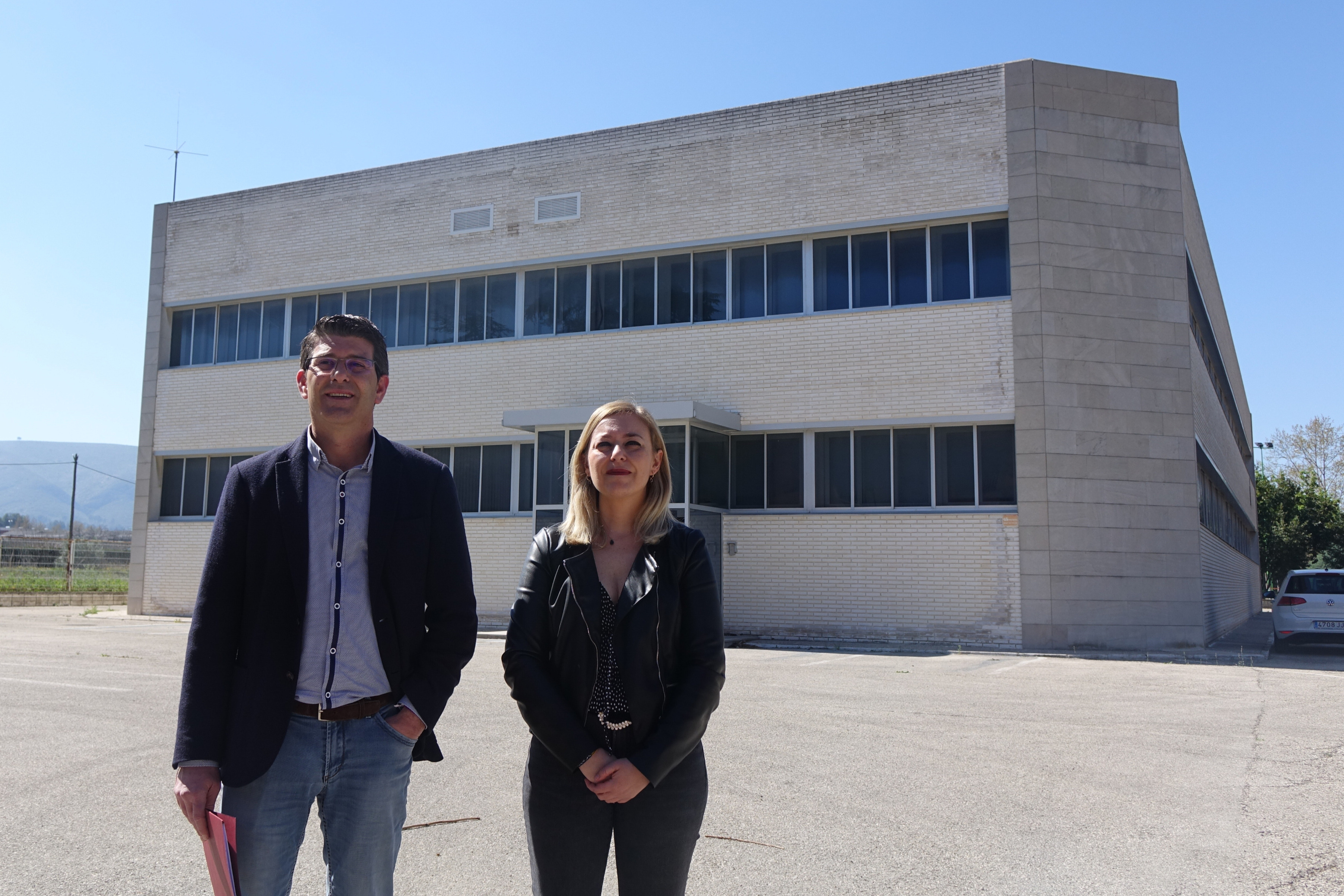 (Archivo) Jorge Rodríguez y Natalia Enguix, en el futuro palacio de justicia 