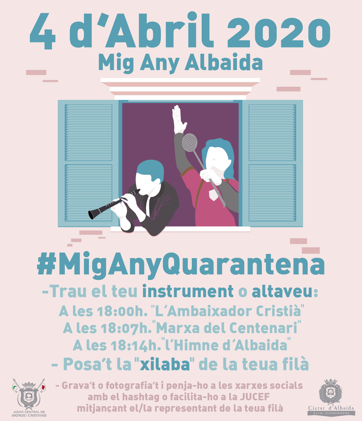 Cartell de l'iniciativa de la celebració del Mig Any 