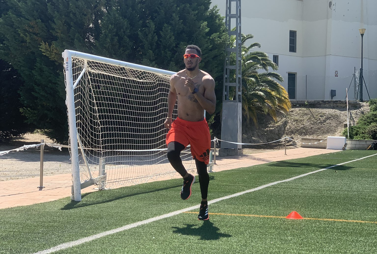 Orlando Ortega entrenando en Ontinyent