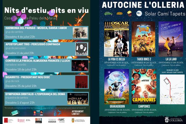 Autocine los viernes de julio en L'Olleria