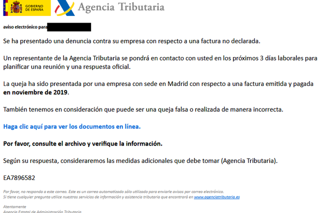 Si recibes un email de la Agencia Tributaria ¡cuidado!