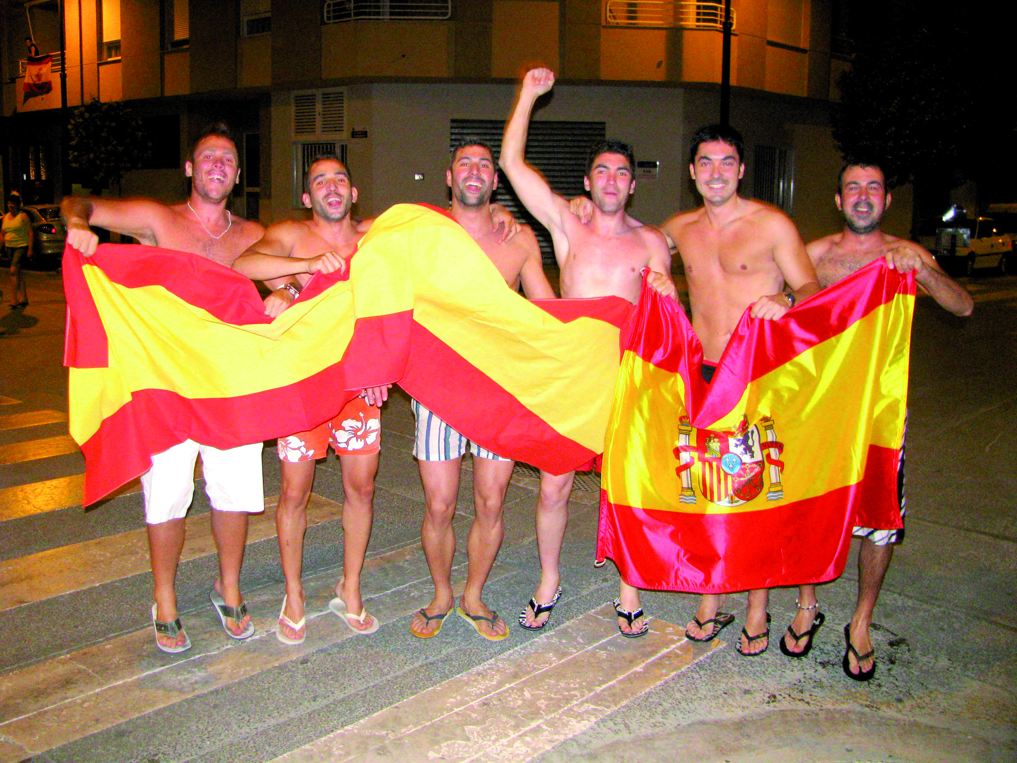 Celebración del Mundial de España