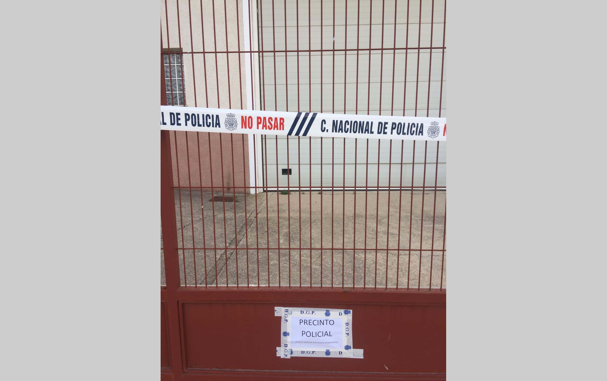 Empresa precintada, en 2017. Foto: arxiu