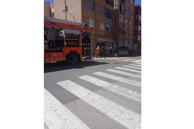 Incendi en una fruiteria de Sant Rafael