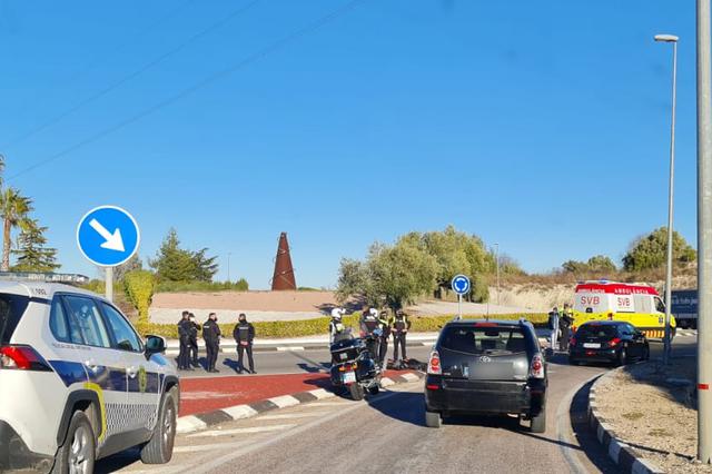 Ontinyent suma un nou accident en la rotonda de Bombers