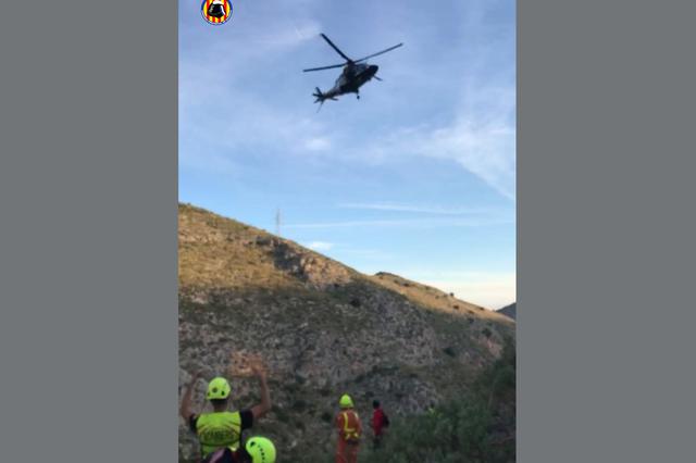 Rescaten del Barranc dels Tarongers a un home amb símptomes d’infart