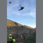 Rescatan del Barranc dels Tarongers a un hombre con síntomas de infarto 