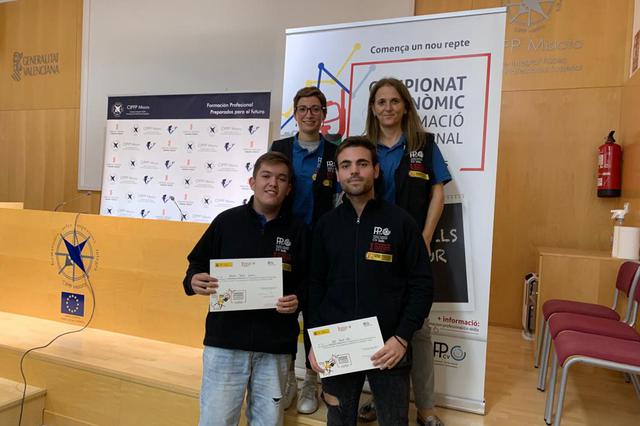Dos alumnos del IES l'Estació, oro y bronce en "Skills CV"