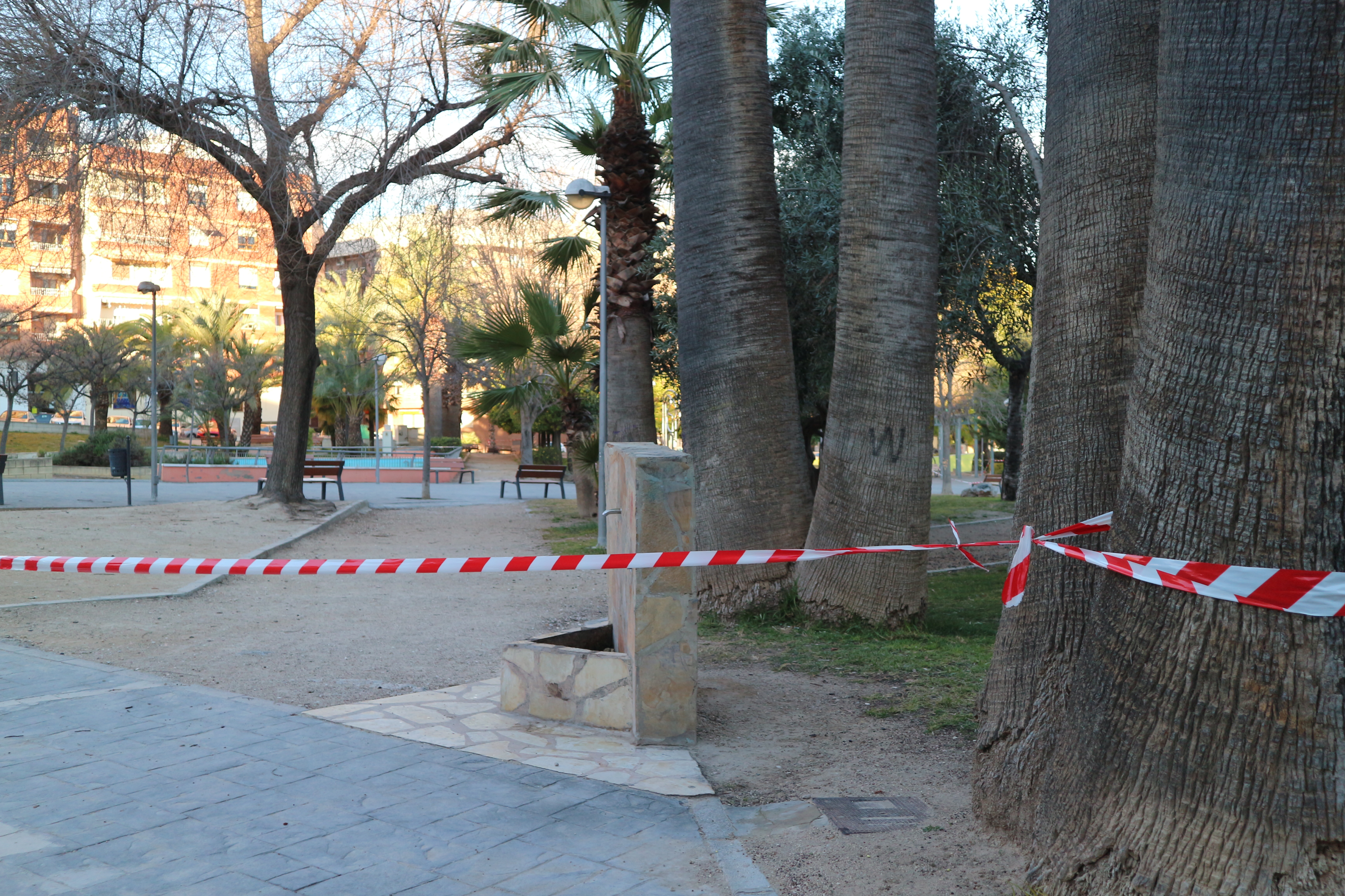 Parc tancat per les restriccions covid