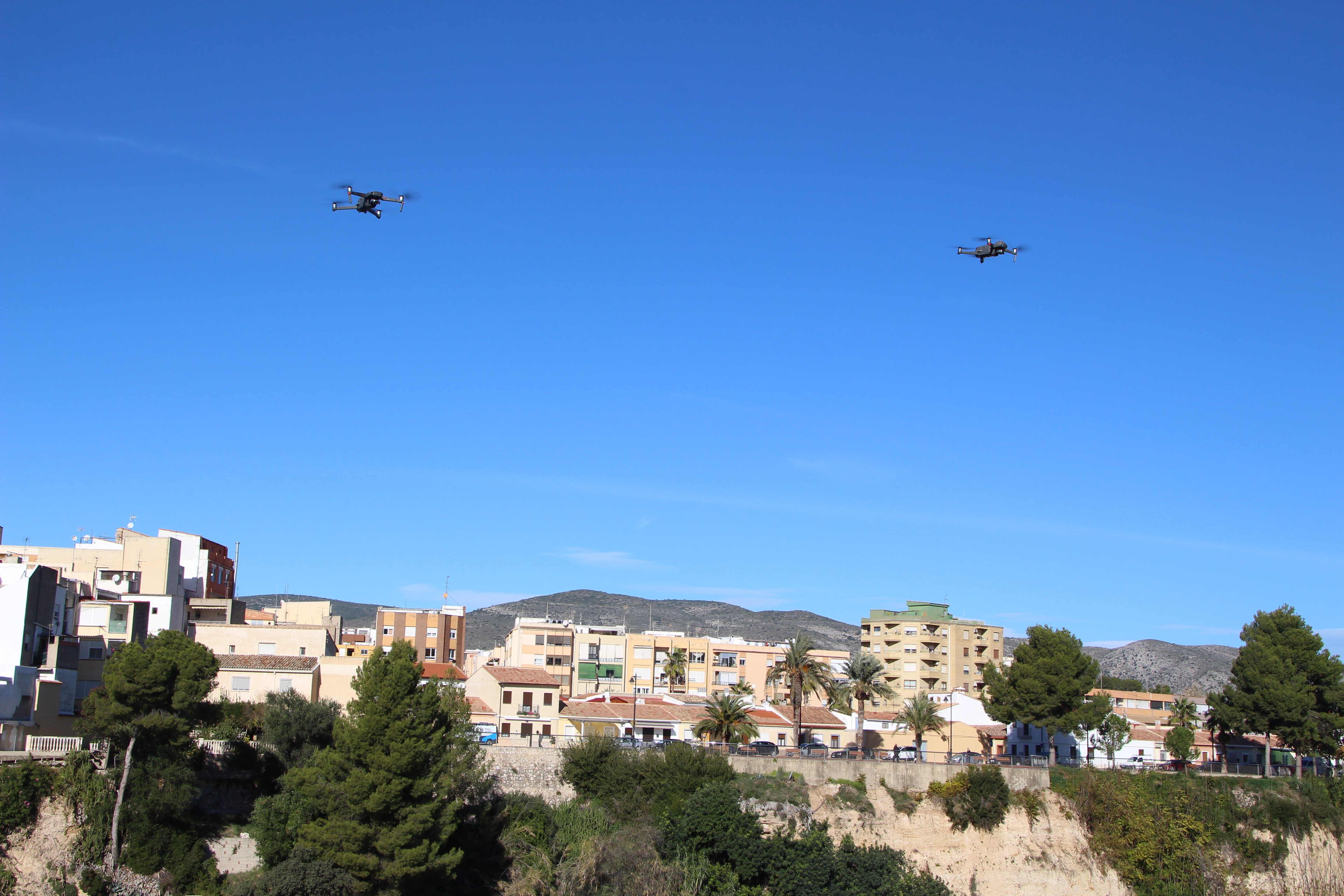 Drones de vigilancia en Ontinyent