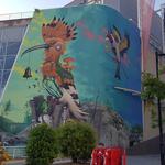 Ontinyent inaugura el mural de “Dulk” amb música i un audiovisual