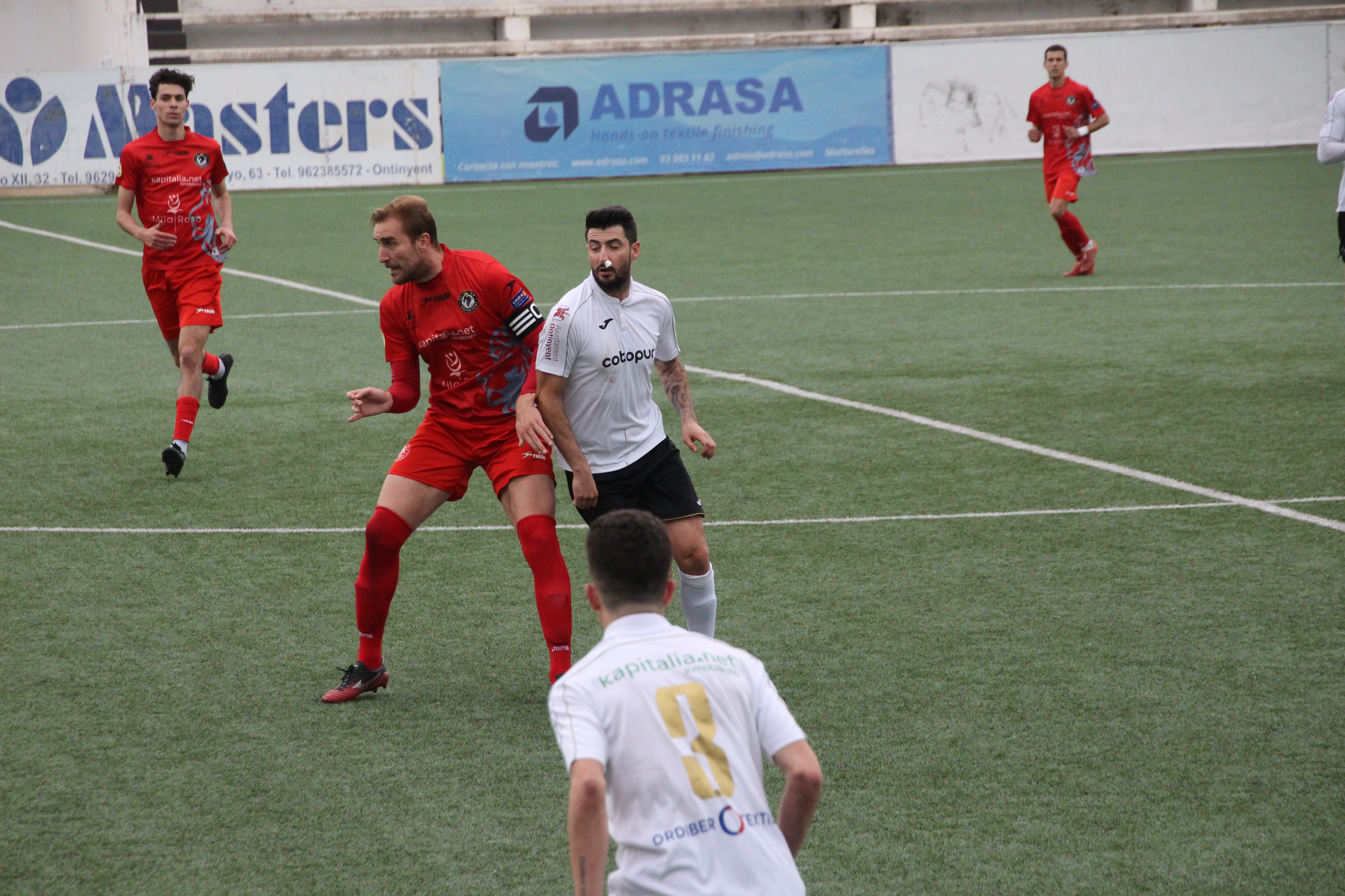 Iñaki y Francesc en el partido de la primera fase