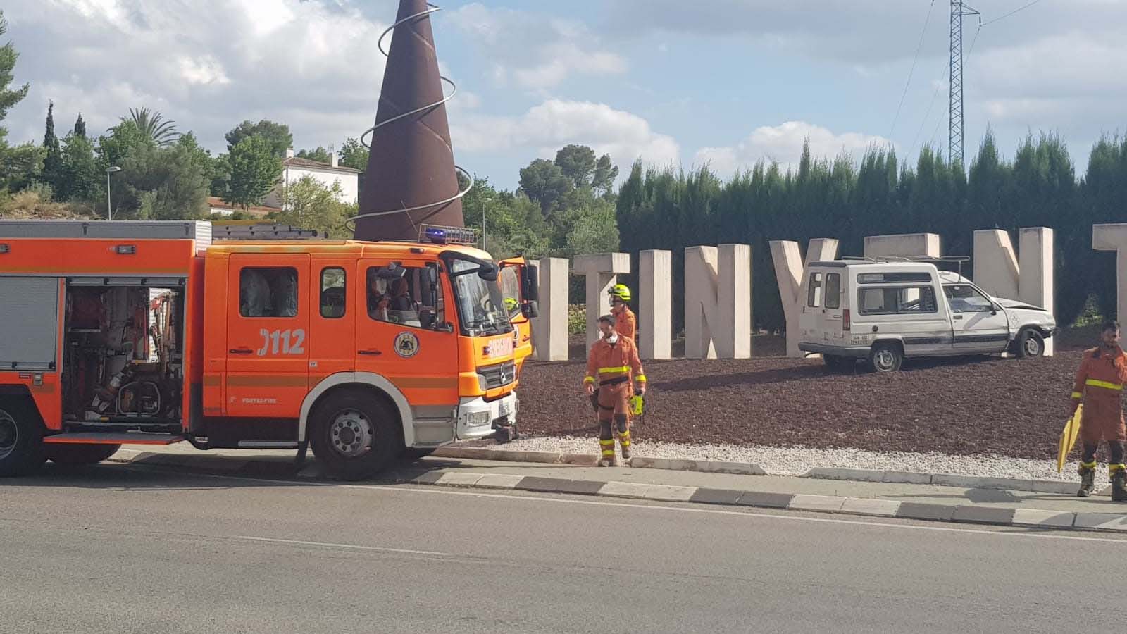 Momento del accidente. Foto: LOCLAR