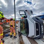 Los Bomberos excarcelan a un hombre en L'Olleria 