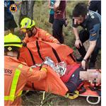 Rescatan en Bocairent a un hombre herido cerca de la ermita de Sant Jaume