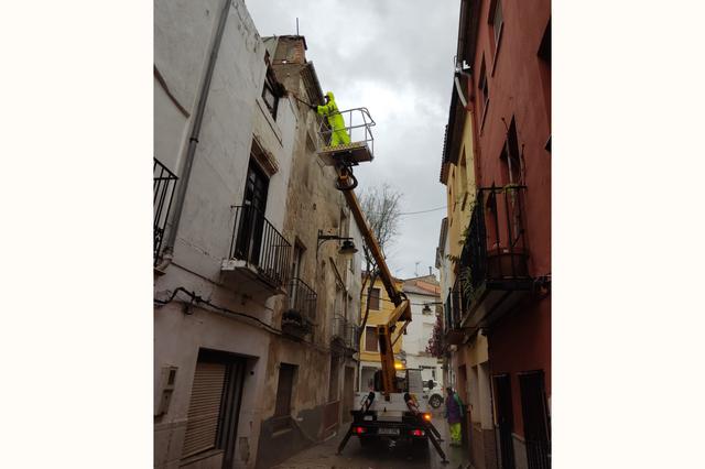El temporal deixa una llarga llista d'incidències a Ontinyent