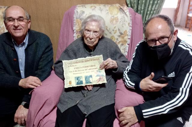 La montavernina Emilia Ferri cumple 107 años