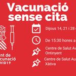 Ontinyent obri la Campanya especial de vacunació covid sense cita